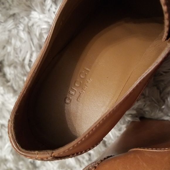 "GUCCI" Leather Wedges - Picture 6 of 8